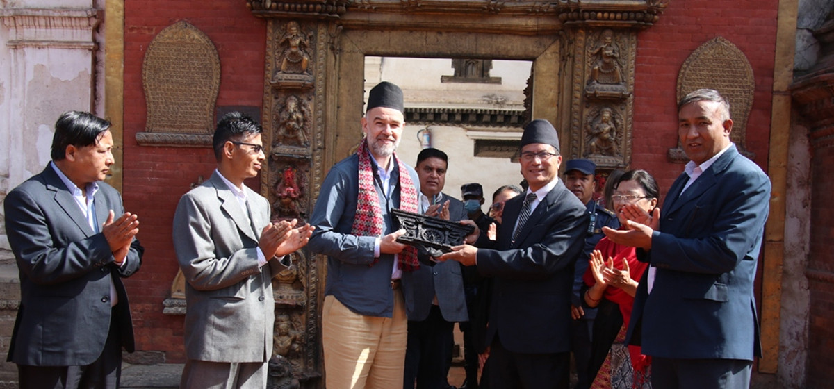 लक्जमवर्गका मन्त्री भक्तपुरमा