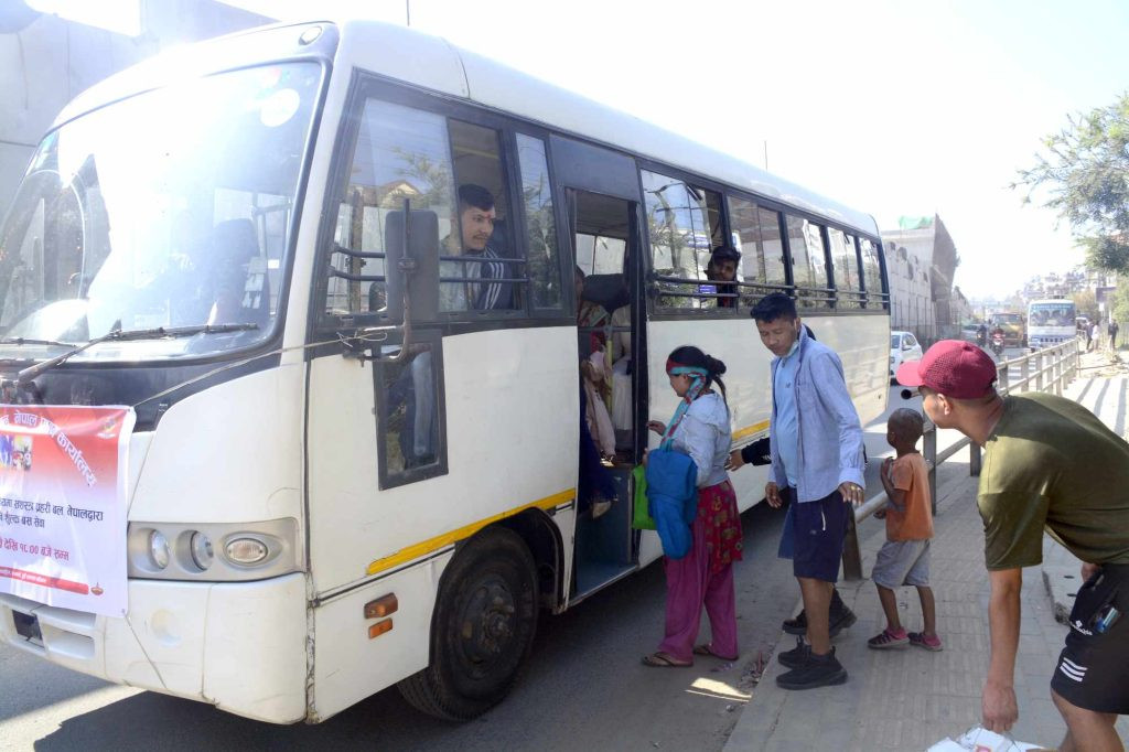 रिङरोडमा आज र भोलि सशस्त्र प्रहरीको निशुल्क बस सेवा