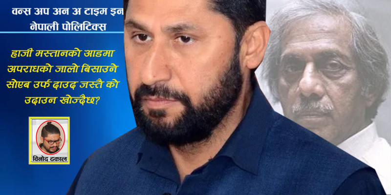 रवि लामिछानेलाई ‘हाजी मस्तान’ बनाएर रास्वपा राजनीतिमा को बन्न खोज्दैछ दाउद इब्राहिम?