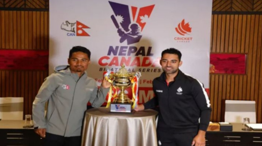 नेपाल र क्यानडाको तीन खेलको सिरिज आजदेखि