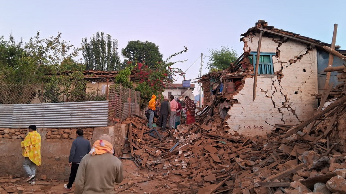 जाजरकोट भूकम्प : अस्थायी आवासको पहिलो किस्ता वितरण सुरु