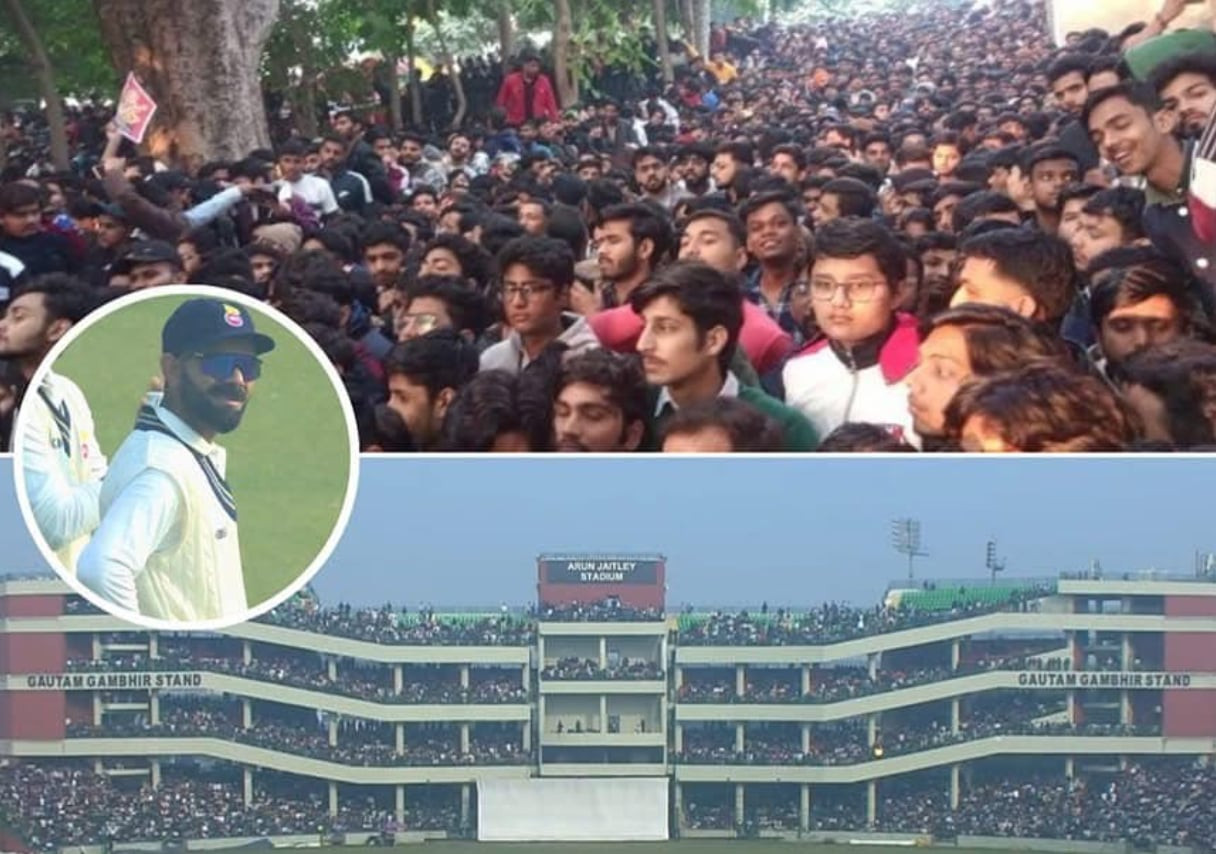 जब कडा सुरक्षा घेरा तोड्दै विराट कोहलीका समर्थक मैदानभित्र प्रवेश गरे