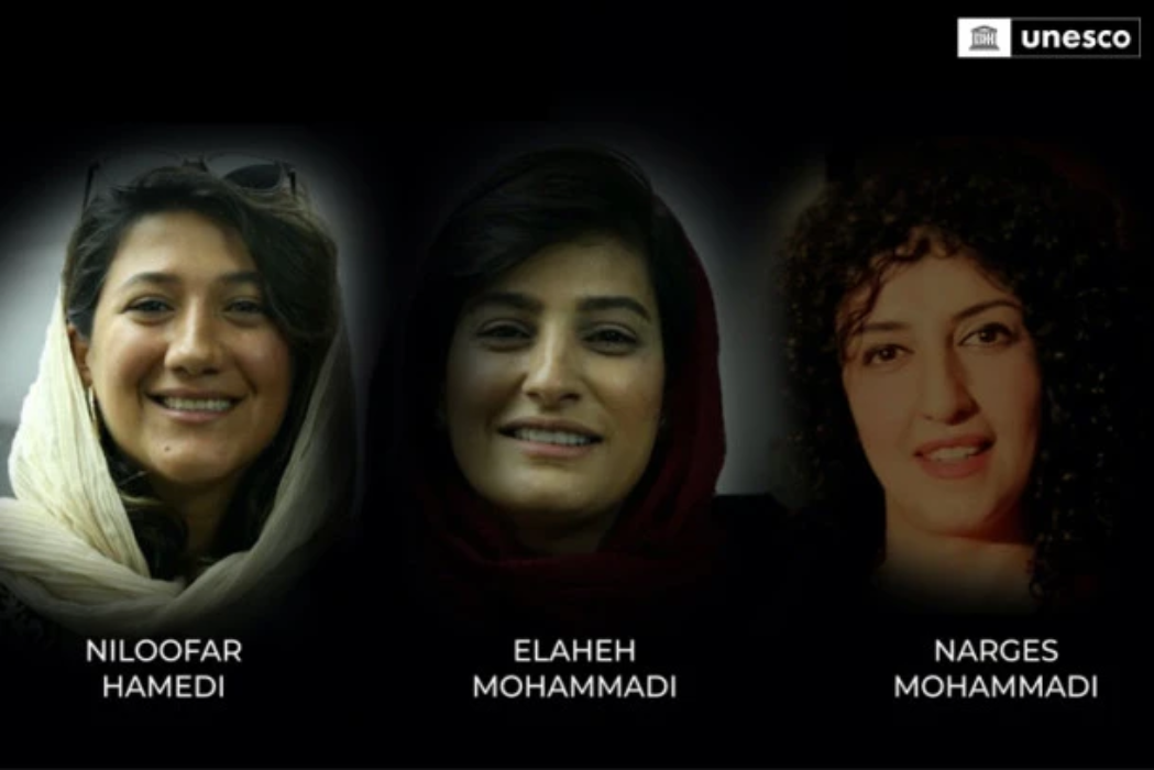जेल परेका ३ इरानी महिला पत्रकारलाई प्रेस स्वतन्त्रता पुरस्कार