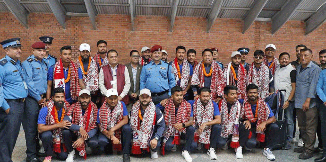 नेपाली राष्ट्रिय क्रिकेट टिम स्वदेश फिर्ता