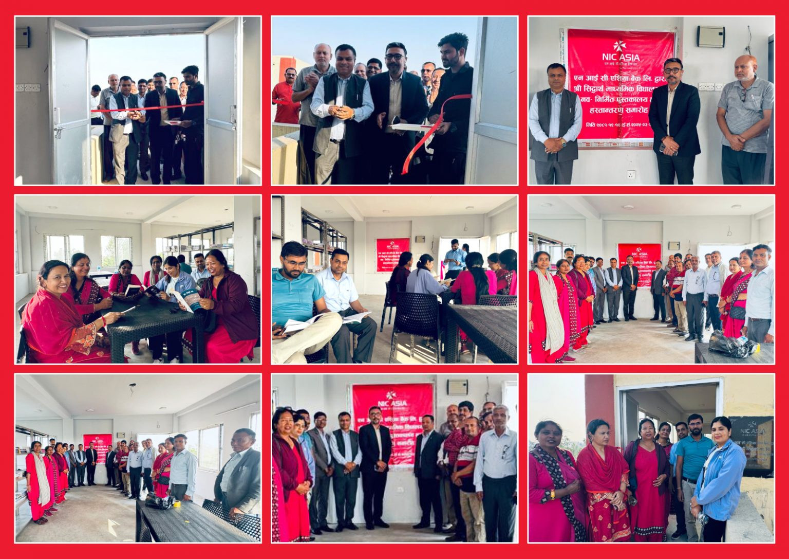 एनआईसी एशिया बैंकको सहयोगमा निर्माण भएको पर्साको सिद्धार्थ माविको पुस्तकालय भवनको उद्घाटन