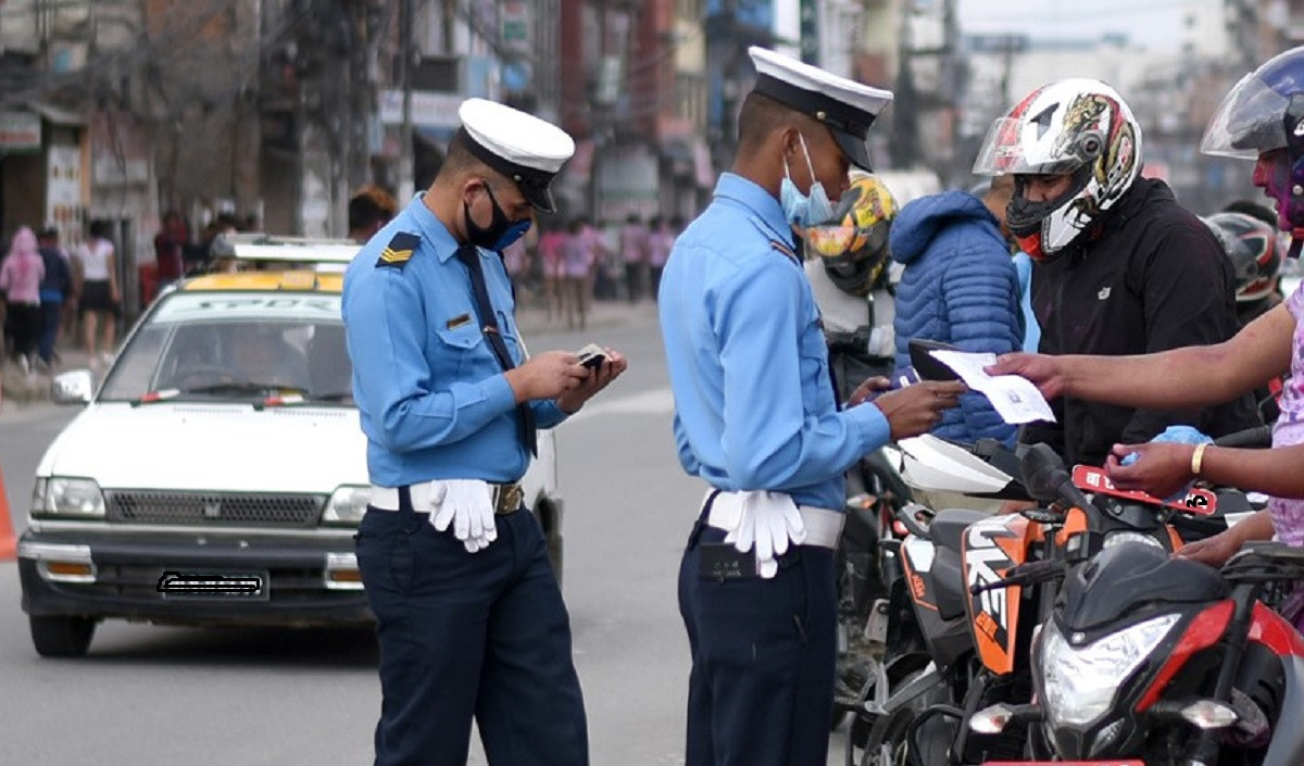 ट्राफिक कारबाहीबाट ६ महिनामा ७९ करोड राजस्व सङ्कलन