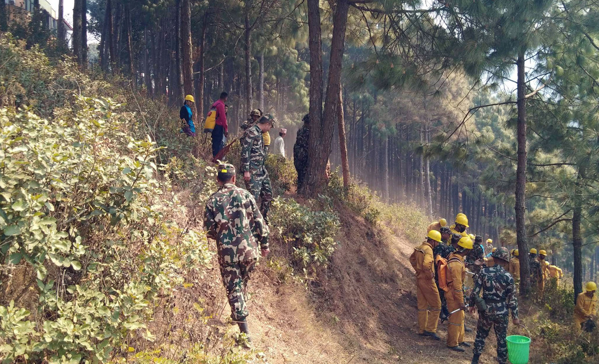 तीन दिनदेखिको आगलागी अझै नियन्त्रणमा आउन सकेन