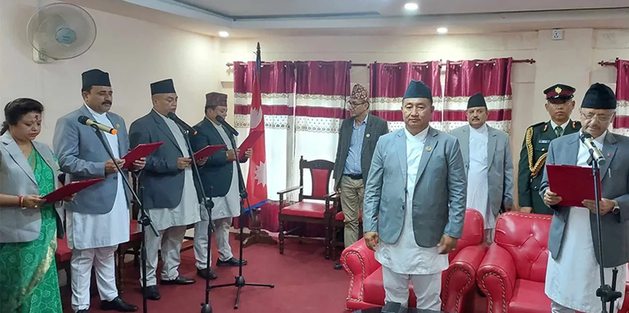बागमतीमा चार मन्त्रीले लिए शपथ