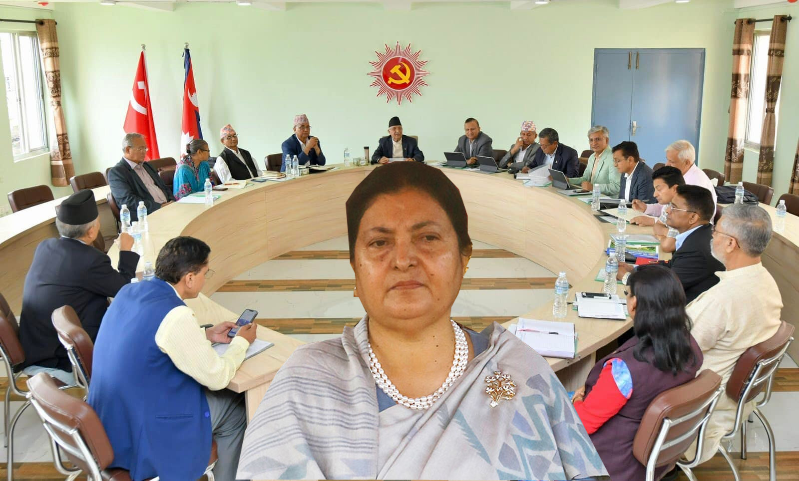 एमालेमा अन्तरसंघर्षः पूर्वराष्ट्रपति भण्डारीलाई रोक्न र मुकुन्द न्यौपानेलाई ल्याउन विधान संशोधन