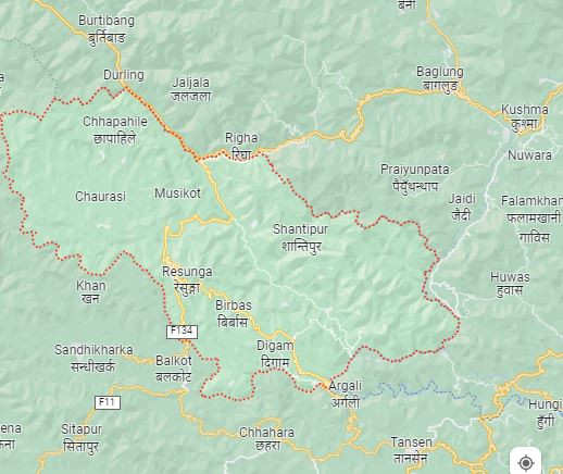 गुल्मीमा २ हजार हेक्टर वनमा डढेलो