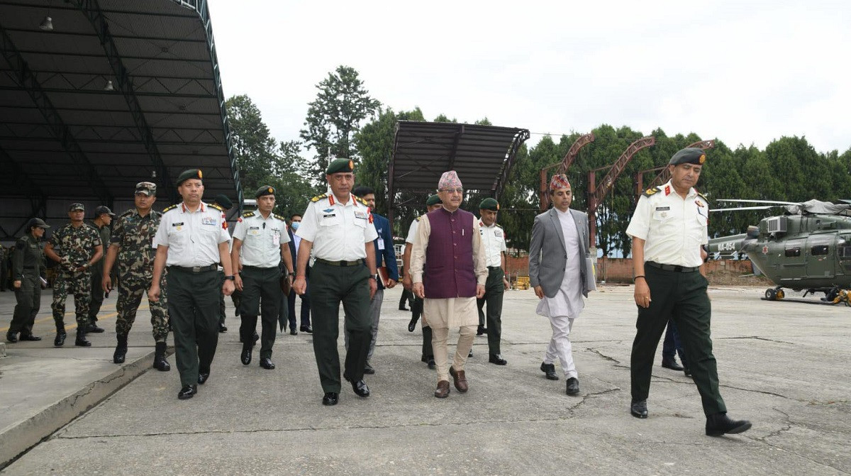 वायु सेनालाई अझै विश्वस्नीय र सेवामुखी बनाउनुस् : उपप्रधान तथा रक्षामन्त्री खड्का 