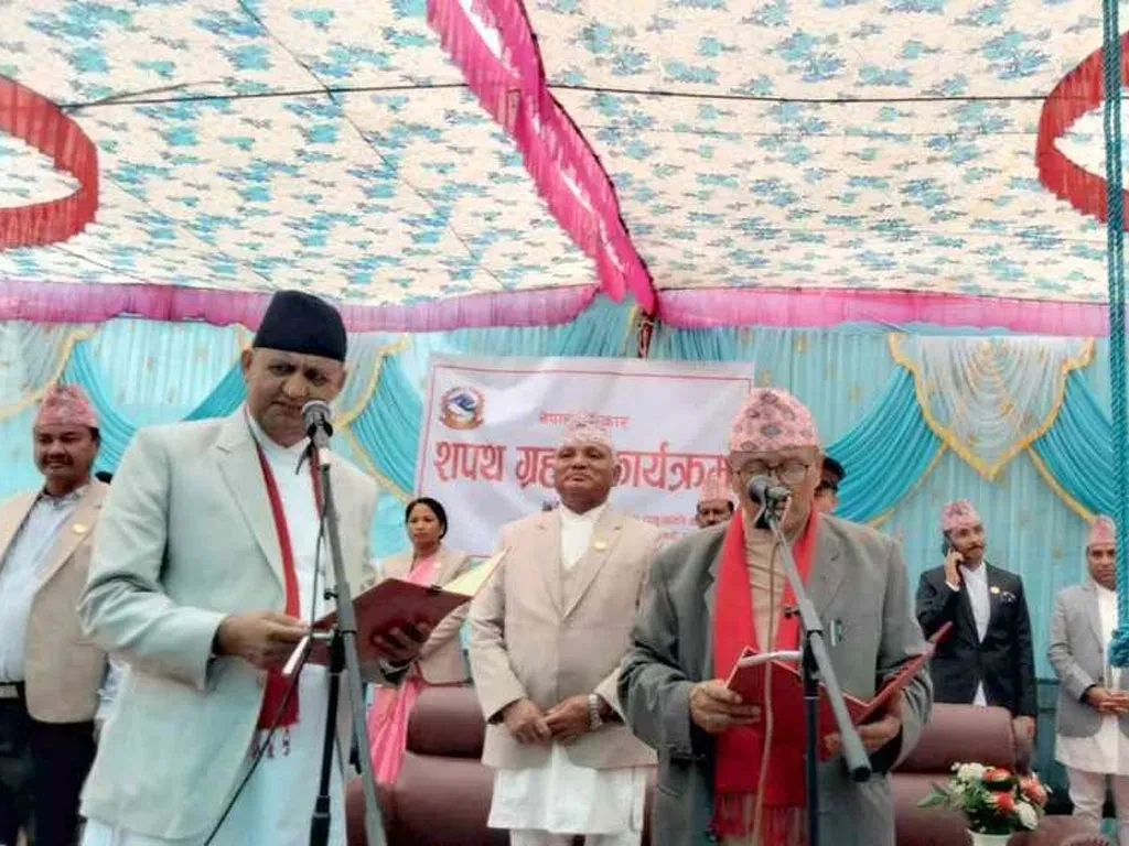 लुम्बिनी प्रदेशका मुख्यमन्त्रीले लिए शपथ