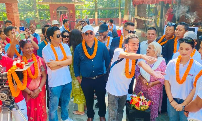 बागलुङ कालिकामा चलचित्र ‘वसन्त’को शुभमूर्हत