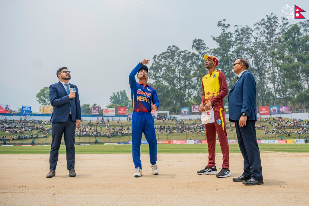 वेस्ट इन्डिजविरुद्धको टी-२० सिरिजको पहिलो खेलमा नेपालले रोज्यो फिल्डिङ