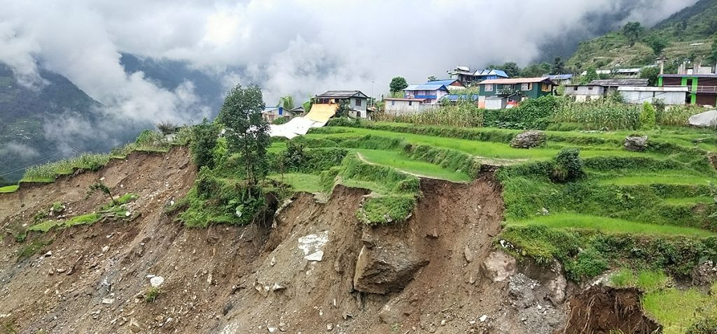 घ्याप्चे पहिरोको समस्या समाधान नहुँदा स्थानीय त्रासमा