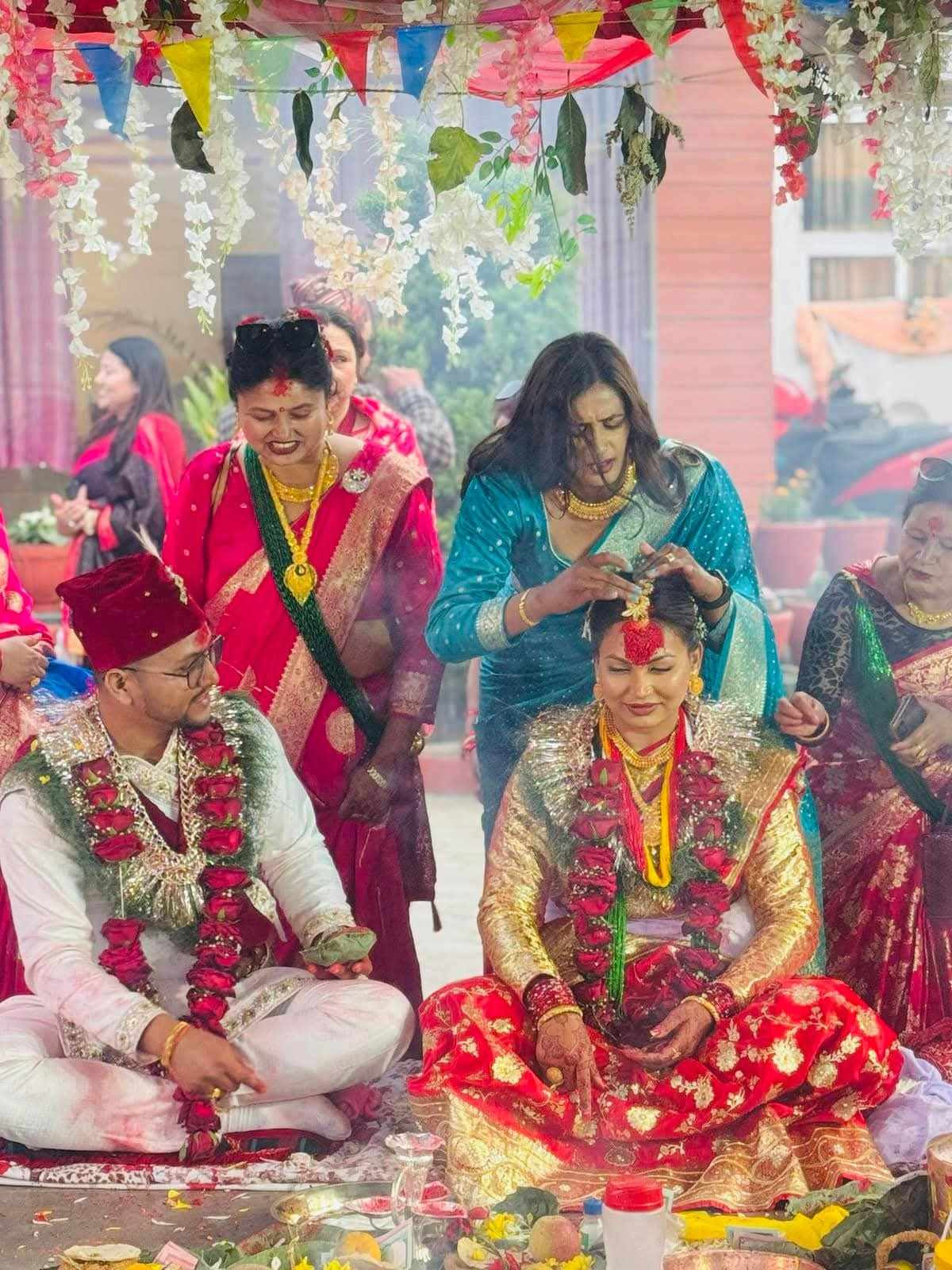 भलिबल खेलाडी रेश्मा वैवाहिक बन्धनमा