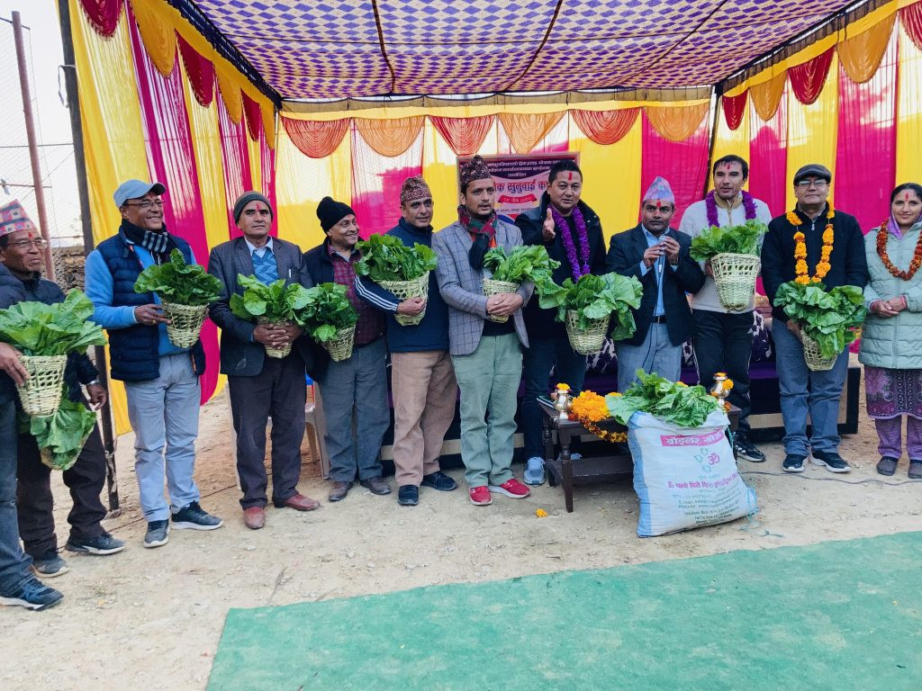 अतिथिलाई उपहार : चोयाको डोकोमा रायोको साग