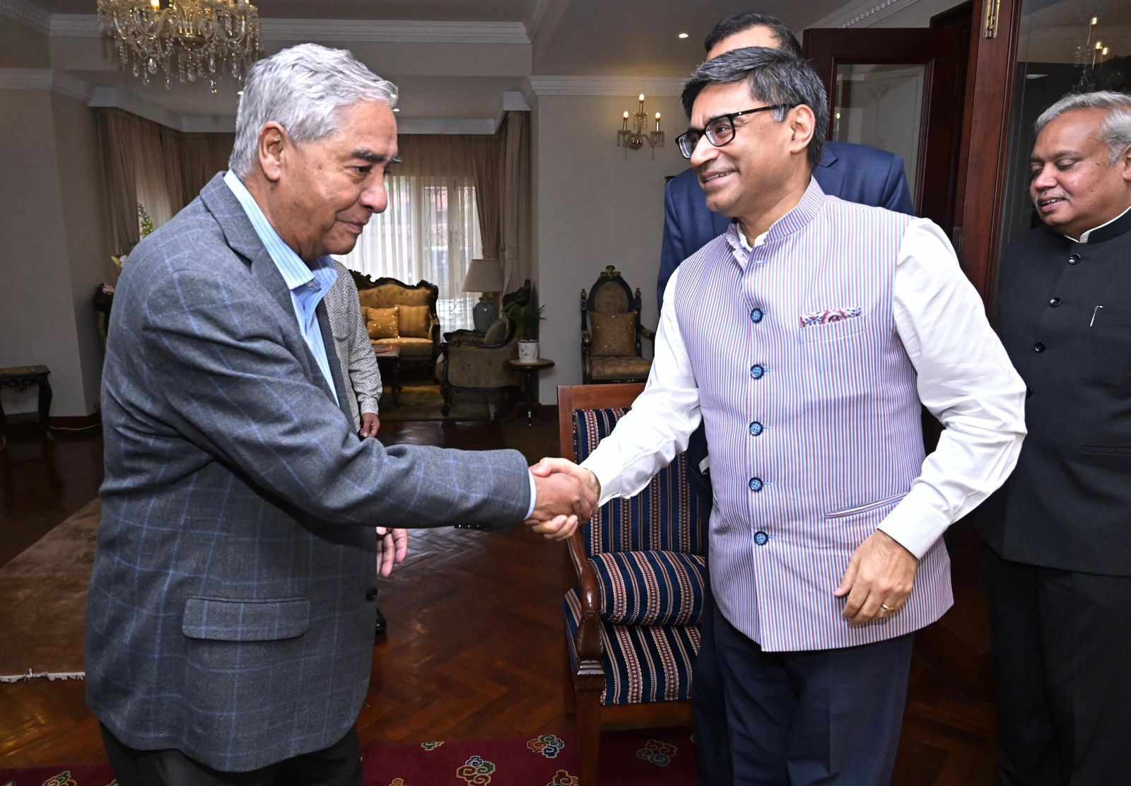 सभापति देउवा र भारतीय विदेश सचिवबीच भेटवार्ता