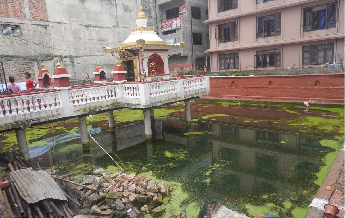 ललितपुरको तपुपोखरी जीर्णोद्धार हुँदै