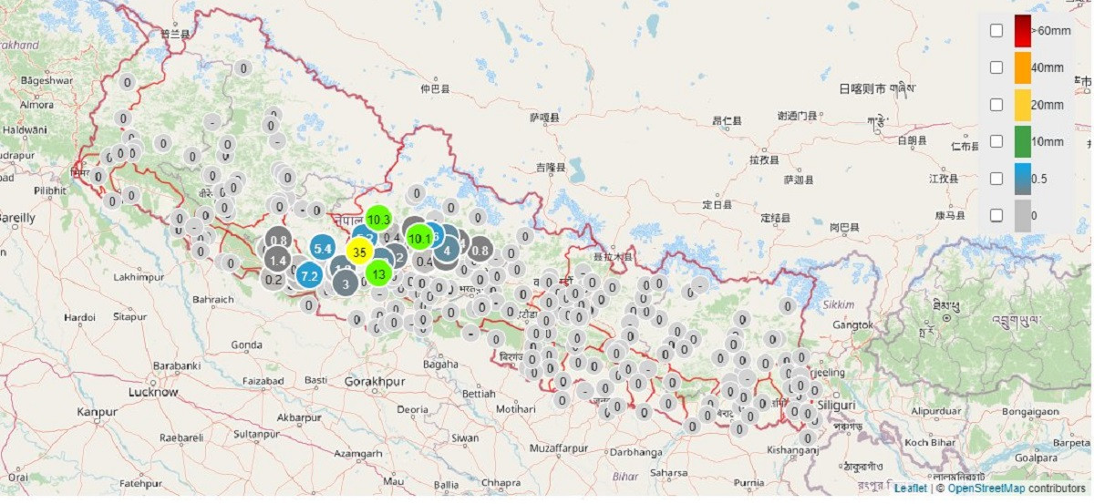 गण्डकी र लुम्बिनीमा मेघ–गर्जनका साथ भारी वर्षा, सतर्क रहन अनुरोध